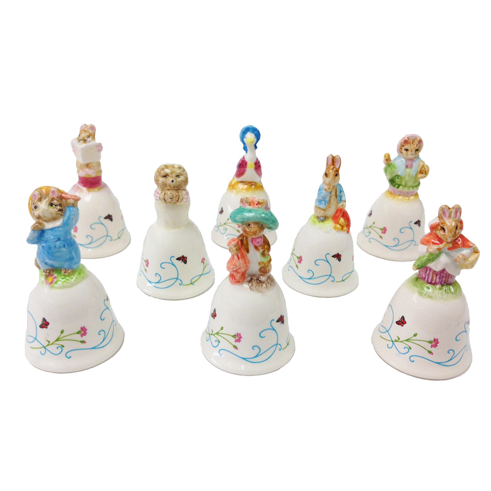 Set of 8 Miniature Bells - Beatrix Potter